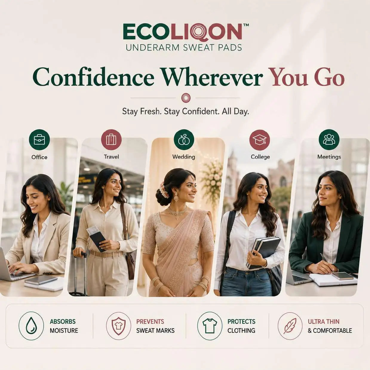 ECOLIQON Underarm Sweat Pads