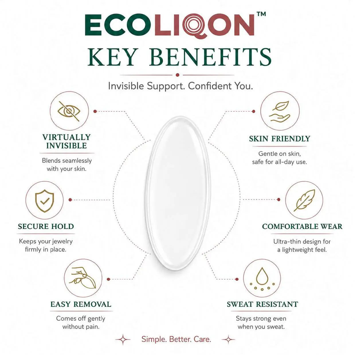 ECOLIQON Invisible Jewelry Patch