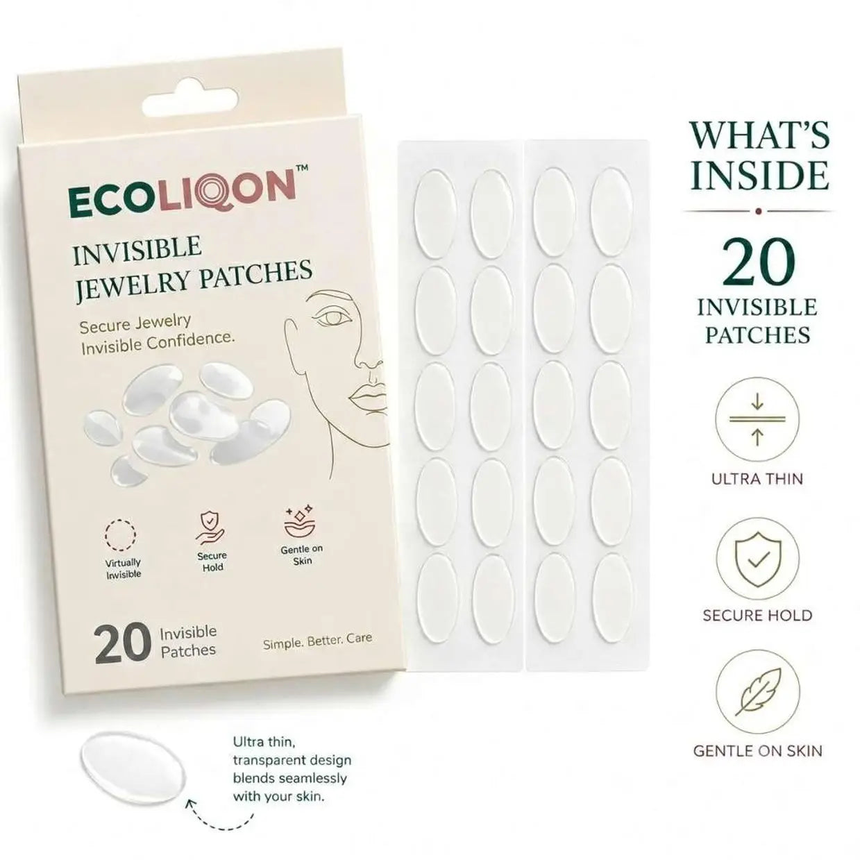 ECOLIQON Invisible Jewelry Patch