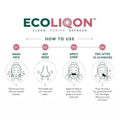 ECOLIQON Charcoal Nose Strips