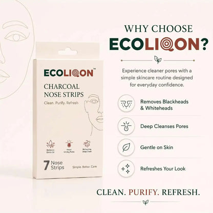 ECOLIQON Charcoal Nose Strips